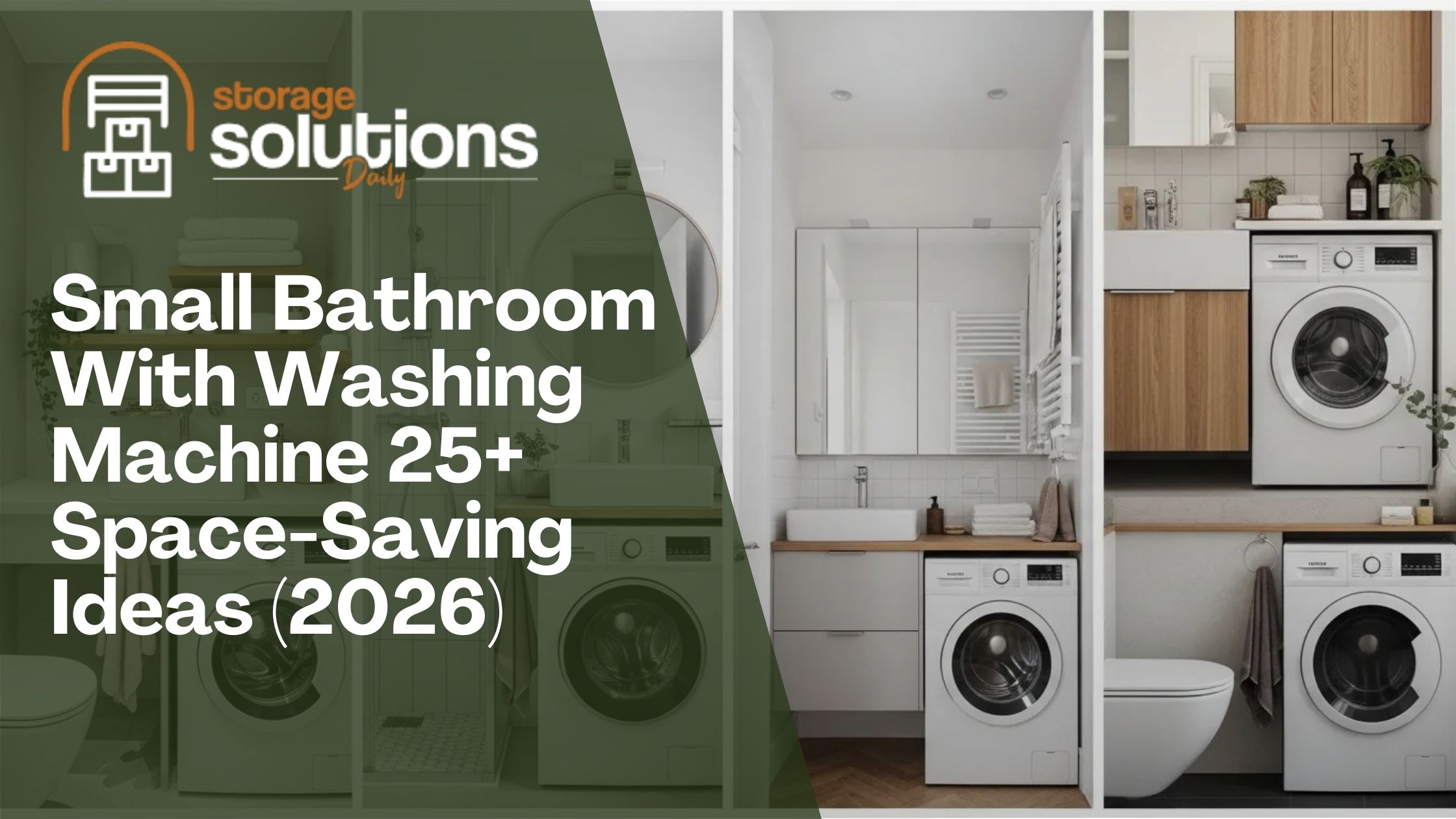 Small Bathroom With Washing Machine 25+ Space-Saving Ideas (2026)