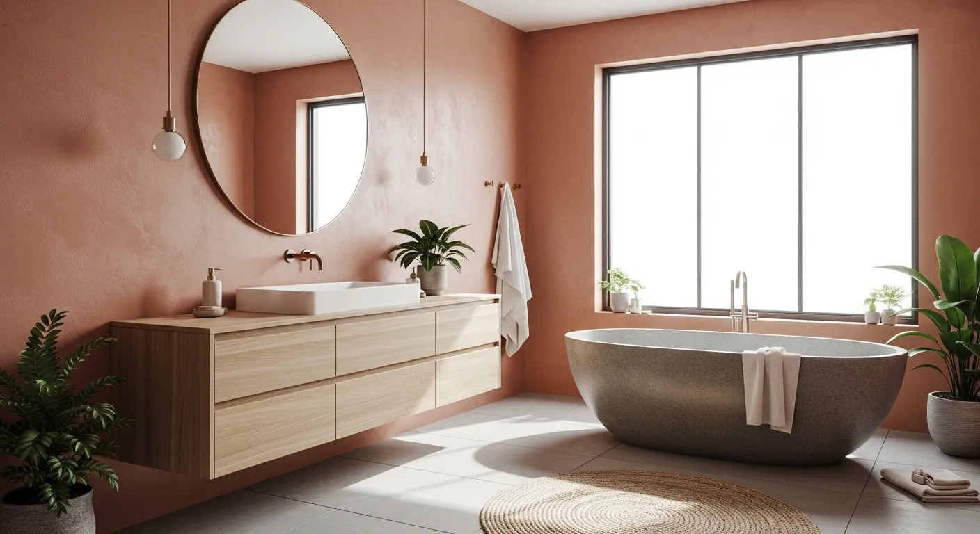 Bathroom Earth Tones